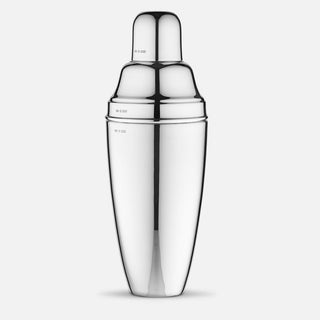 Sterling Silver luxury handmade cocktail shaker made from Australian silver. Featuring a mirrored polish, this classic cocktail shaker is 25cm tall and allows for a volume of 700mL.