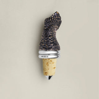 Sterling Silver Black Cockatoo Wine Stopper
