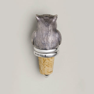 Two-Tone Silver and 18ct Gold Wombat Wine Stopper