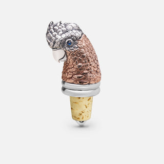 Sterling Silver and Rose Gold Galah Wine Stopper