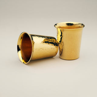 Solid Gold Handcrafted Whiskey Tumbler