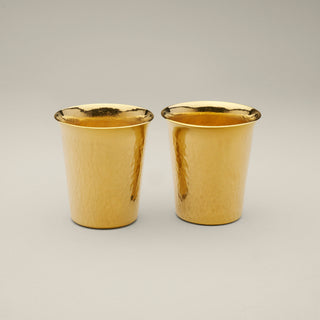 Solid Gold Handcrafted Whiskey Tumbler