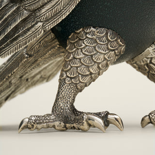 Emu Egg and 18ct Solid Gold Cockatoo Sculpture
