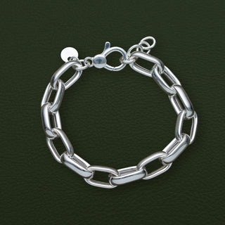 Chunky Paper Clip Link Bracelet by W.J.Sander