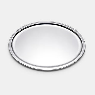 Medium Sterling Silver Oval Tray with rimmed edge