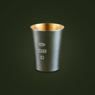 60 ml Double shot glass made from sterling silver