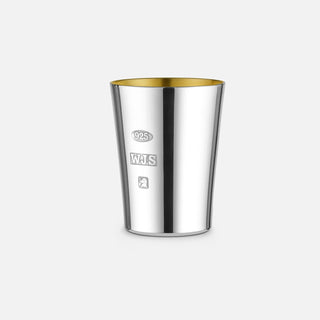 60 ml Double shot glass made from sterling silver