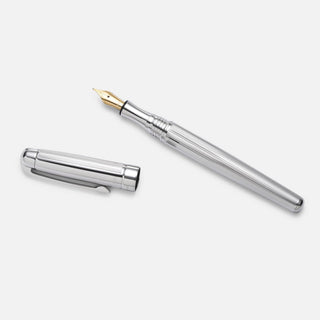 Sterling Silver Fountain Pen with 18Ct Knibb