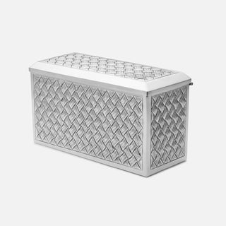 Sterling silver Woven Trinket Box by W.J. Sanders